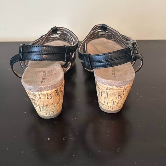 Naturalizer black wedge sandals - Picture 5 of 8